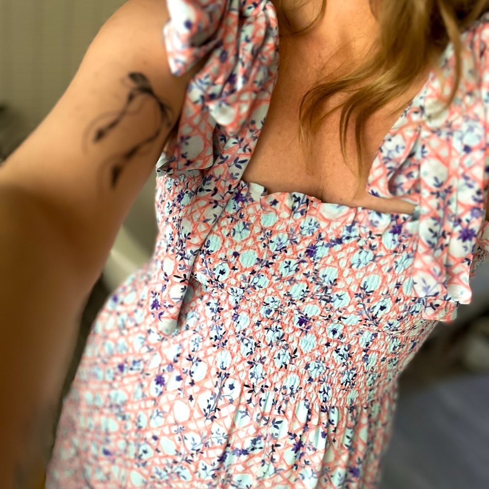 Hill House Ribbon Ellie Dress - Pink and Blue